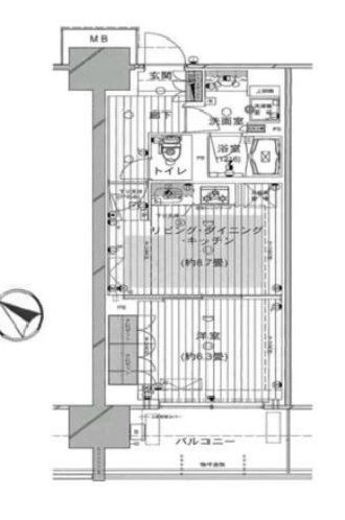 東京ミッドベイ勝どき 4階 間取り図
