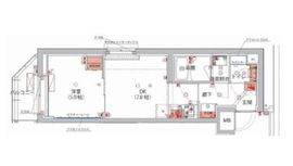 ハーモニーレジデンス神楽坂ヒルズthird 405 間取り図