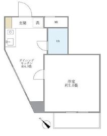 セゾン代官山 411 間取り図