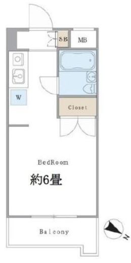 セゾン代官山 1005 間取り図
