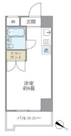 セゾン代官山 507 間取り図