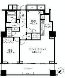 プラウドタワー高輪台 23階 間取り図