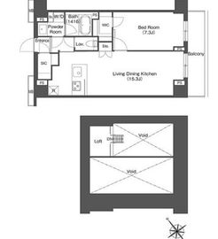 CONTRAL NAKAMEGURO 505 間取り図