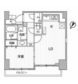 Alpha Prime日本橋EAST(アルファプライム日本橋イースト) 301 間取り図