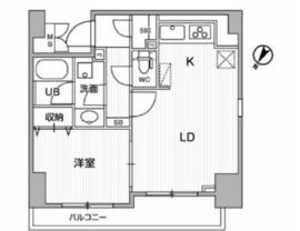 Alpha Prime日本橋EAST(アルファプライム日本橋イースト) 601 間取り図