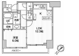 Alpha Prime日本橋EAST(アルファプライム日本橋イースト) 701 間取り図