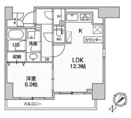 Alpha Prime日本橋EAST(アルファプライム日本橋イースト) 901 間取り図