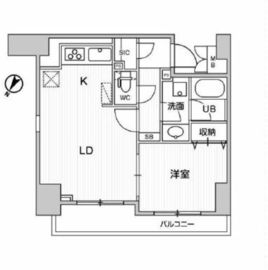 Alpha Prime日本橋EAST(アルファプライム日本橋イースト) 1002 間取り図