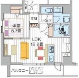 Alpha Prime日本橋EAST(アルファプライム日本橋イースト) 304 間取り図