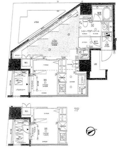 オープンレジデンシア南青山骨董通り 7階 間取り図