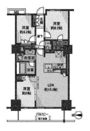 プライムパークス品川シーサイド ザ・タワー 7階 間取り図