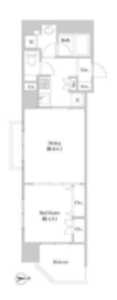 ルクレ東上野レジデンス 1101 間取り図