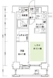 アスコットパーク日本橋浜町BISIKI 8階 間取り図