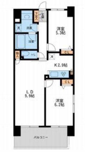 レジディア南千住 509 間取り図
