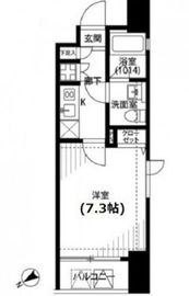 プレール・ドゥーク銀座東 4階 間取り図