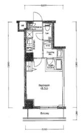 ボアビスタ門前仲町 4F1 間取り図