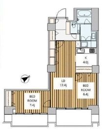 六本木ファーストプラザ 16階 間取り図