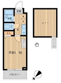 グランプレッソ河田町 604 間取り図