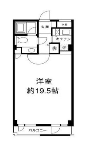 H&M南青山イースト 307 間取り図