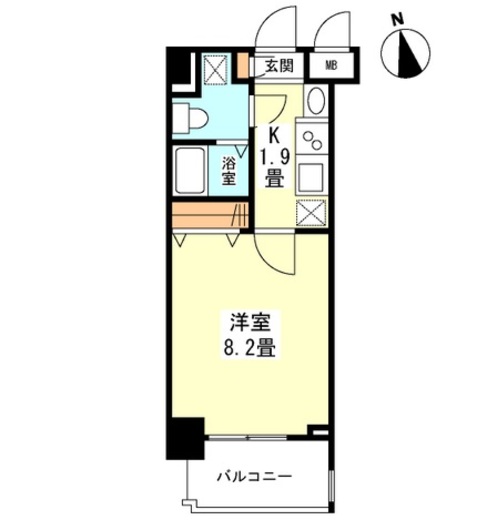 ガーラプレイス新宿御苑 1106 間取り図