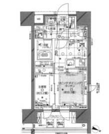 ピアース渋谷ウエスト 6階 間取り図