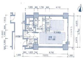 シティコート目黒 4-717 間取り図