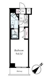 ヴァローレクオリタ浅草橋 3階 間取り図