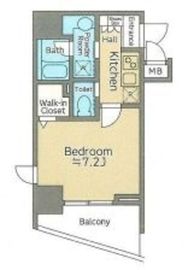 クレイシア大井町 8階 間取り図