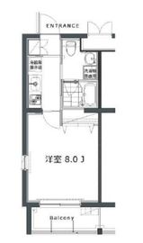 ガーデン荏原中延 407 間取り図