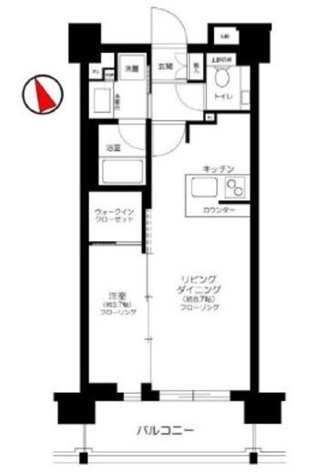 ガーラ・レジデンス浅草 7階 間取り図