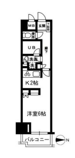 レジディア目白 323 間取り図