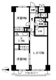 レジディア目白 405 間取り図