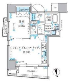 パークアクシス上野松が谷 301 間取り図