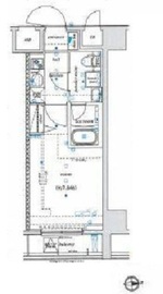 エル・グランジュテ新宿 4階 間取り図