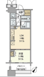 晴海テラス 5階 間取り図