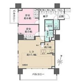 ザ・パークハウス文京江戸川橋 8階 間取り図