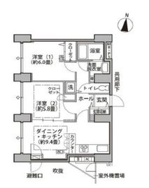 東雲キャナルコートCODAN 14-1208 間取り図