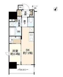 イニシア新宿早稲田 11階 間取り図