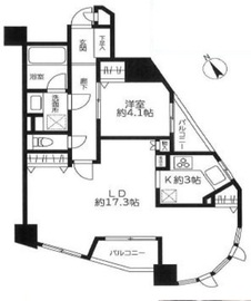 ベルメゾン六本木タワーズ 8階 間取り図