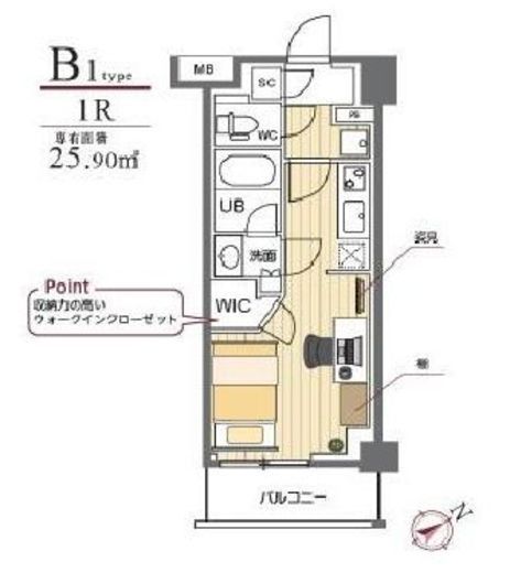 グランエール駒込 401 間取り図