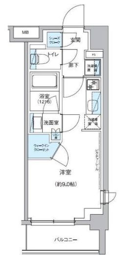 グランエール駒込 212 間取り図
