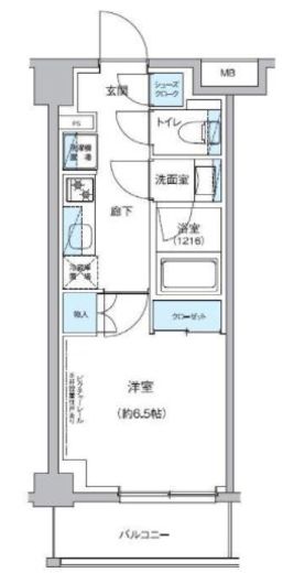 グランエール駒込 309 間取り図