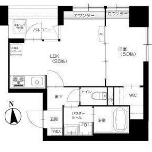 ラ・ヴィエルジュ白金 202 間取り図