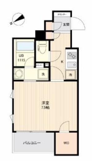 ライブカーサ門前仲町 302 間取り図