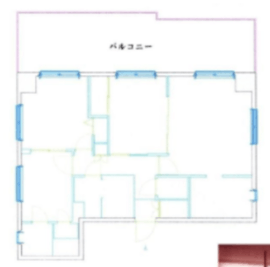 アトラスタワー西早稲田 7階 間取り図