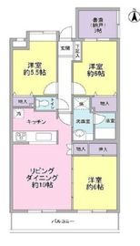 アトラス富ヶ谷 106 間取り図