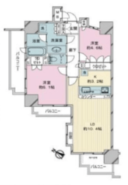 ヴィーナパルテール 4階 間取り図