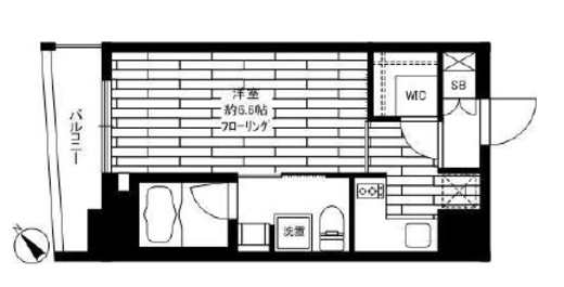 ステージファースト駒沢 6階 間取り図