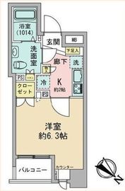 グランスイート月島リエール 7階 間取り図