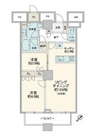 ザ・東京タワーズ シータワー 36階 間取り図